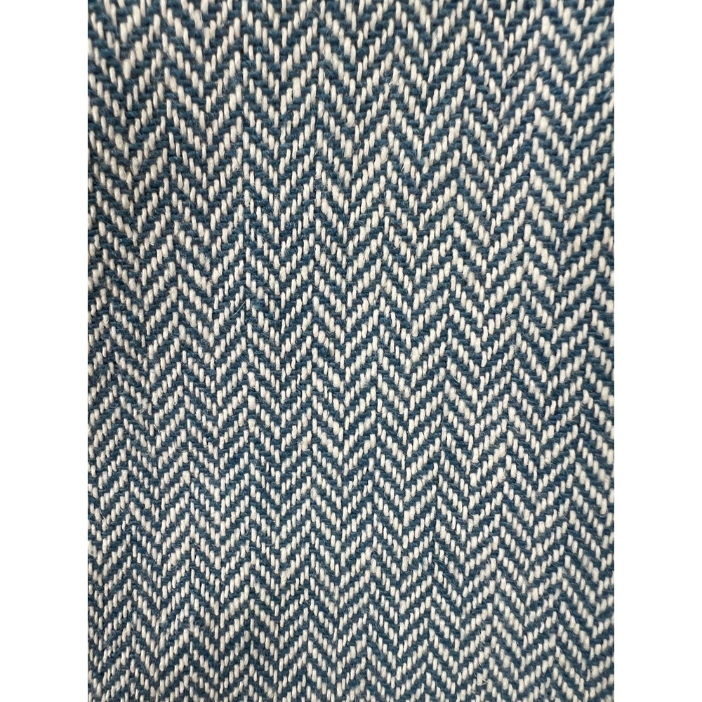 J.CREW Blazer Womens 10 Blue 1-Button Herringbone Linen Blend Career Preppy Ivy - Picture 9 of 11